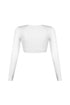 Clean V Neck Long Sleeve Top